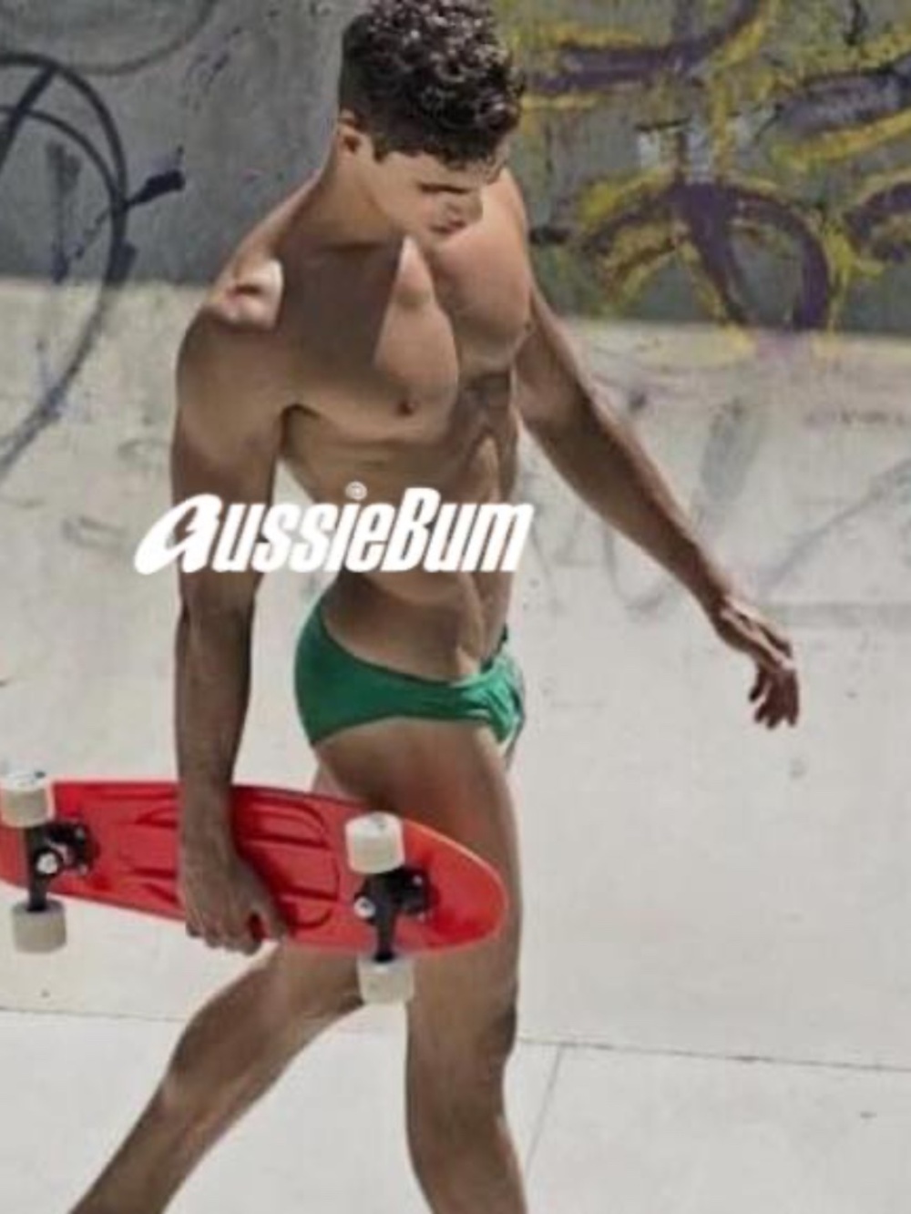 Aussiebum Swimsuit 30-36" waist Gently worn Nylon/spandex No size or fabric tags